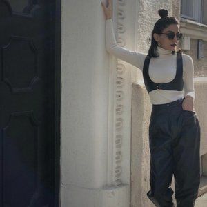 ZARA FAUX LEATHER HARNESS BELT